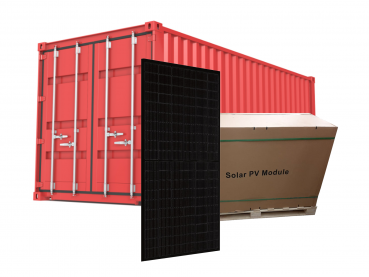 Solarmodul 370Wp JA Solar Full Black 936 Stück (auf Palette zu 36 Stück)